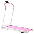 FYC Treadmill Folding Treadmill for Home Portable Electric Motorized Treadmill Running Exercise Machine Compact Treadmill for Home Gym Fitness Workout Walking No Installation Required White&Pink