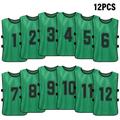 Nebublu Vest 12 PCS Soccer Quick Team Soccer Team Numbered Bibs Pinnies Quick Team Soccer Pinnies Quick Soccer Team Numbered PCS Soccer Pinnies Team Soccer Team Numbered Bibs Vest ZDHF