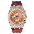 HIP HOP ICED SILICONE BAND LUXURY SIMULATED DIAMOND BLING WRIST FASHION WATCH