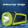 Rechargeable Spotlight with 100000LM Portable Handheld Waterproof Outdoor Torch Light for Security Camping Hunting Hiking Green