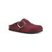 Women's Big Easy Mule by White Mountain in Burgundy Suede (Size 11 M)