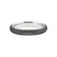 Fingerring BRUNO BANANI "Schmuck Geschenk Silber 925 Damenring black-white" Fingerringe Gr. 59, Silber 925 (Sterlingsilber), 3,6 mm, silberfarben (silberfarben, schwarz, schwarz) Damen Fingerringe