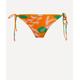 Ganni Women's Vibrant Orange String Bikini Bottoms 6