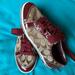 Coach Shoes | Coach Shoes Womens 7b Brodi Signature Sneakers Burgundy Patent Leather A1002 | Color: Red/Tan | Size: 7b