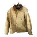 Carhartt Jackets & Coats | Carhartt Tan Canvas Utility Jacket Coat Blanket Lined Destroyed Grunge 48 Xxl | Color: Tan | Size: Xl