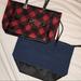 Victoria's Secret Bags | Bundle 2 Victoria’s Secret Totes Nwot Denim & Black / Red Plaid & Black | Color: Black/Blue/Gold/Red | Size: Os