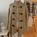 Michael Kors Jackets & Coats | Michael Kors Knit Toggle Button Front Poncho Cape Jacket In Marled Tan And Cream | Color: Cream/Tan | Size: M