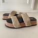 Free People Shoes | Nwot Free People Fairmount Taupe Suede Flared Sandals Sz 38 | Color: Tan | Size: 38eu