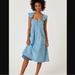 Anthropologie Dresses | Anthropologie Pilcro Chambray Tie Back Midi Dress | Color: Blue | Size: Xs