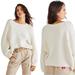 Free People Sweaters | Free People Carter Boat Neck Pullover Sweater Ivory Sz Small | Color: White | Size: S