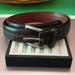 Coach Accessories | Mens Coach Belt 36" Leather Made In Italy | Color: Brown/Silver | Size: Os