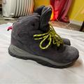 Columbia Shoes | Columbia Techlite Dark Gray Hiking Shoes Size 9 | Color: Gray/Yellow | Size: 9