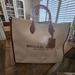 Michael Kors Bags | Authentic | Rare | Mirella Large Canvas Tote Bag | Michael Kors | Color: Brown/White | Size: Os