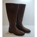 Coach Shoes | Coach Womens Fynn Wide Calf Riding Boots Size 5.5 Brown Leather Rubber Round Toe | Color: Brown | Size: 5.5