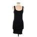 BCBGeneration Casual Dress - Mini Scoop Neck Sleeveless: Black Solid Dresses - Women's Size Medium