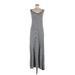 Bordeaux Casual Dress - A-Line Scoop Neck Sleeveless: Black Print Dresses - Women's Size Medium