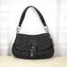 Coach Bags | Black Jacquard Coach Signature Buckle Hobo Shoulder Bag - Euc | Color: Black | Size: Os