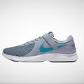 Nike Shoes | Nike Kids Revolution 4 Flyease Gym Shoes Size 6 Sneakers Gray Aa1729-401 | Color: Blue/Gray | Size: 6b