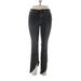 Tractr Jeans - Mid/Reg Rise: Black Bottoms - Women's Size 12