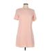 Kimchi Blue Casual Dress - Shift: Pink Solid Dresses - Women's Size Medium