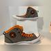 Converse Shoes | Converse Chuck Taylor All Star High Top Mens 13 Gray Orange Canvas Sneaker Skate | Color: Gray/Orange | Size: 13