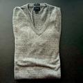 J. Crew Sweaters | Mens J Crew V Neck Slim Fit Pullover 100% Cotton Sweater. | Color: Gray | Size: S