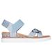 Skechers Girl's Miss Desert Hi Sandals | Size 11.0 | Light Denim | Textile/Metal