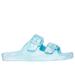 Skechers Girl's Foamies: Cali Blast - Marble Delight Sandals | Size 11.0 | Turquoise | Synthetic | Machine Washable