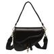 berbo Two Straps Women Stylish Satchel Bags Saddle Shoulder Bag PU Leather Mini Large Capacity Ladies Top Handle Bag