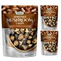 DJ & A 3 x 300g Shiitake Mushroom Crisps Sharing Bag with Welari Thank you Card Natural Plant Based Snack (900ml) (3pack)