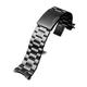 Stainless Steel Watchband Curved Strap Casio EFR-526/303/304/530/556/552 Men's BEM-506/501 Bracelet Wristband 20 22 24mm (Color : B black, Size : 24mm)