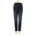 Everlane Jeggings - Mid/Reg Rise Skinny Leg Boyfriend: Blue Bottoms - Women's Size 25 - Dark Wash