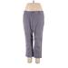 Simply Vera Vera Wang Casual Pants - Mid/Reg Rise: Gray Bottoms - Women's Size 16