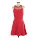 Parker Casual Dress - A-Line: Red Solid Dresses - Women's Size Medium