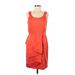 Calvin Klein Casual Dress - Sheath: Orange Dresses - Women's Size 8