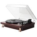 Record Player Bluetooth Turntable With Built-in Speakers And USB Belt-Driven Vintage Phonograph Record Player 3 Speed For Entertainment And Home Decoration ShaoSu