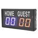 Homepatche Electronic Scoreboard,Aluminum Alloy Remote Control Operation Quick Score Recording with Scoring Shortcuts Digital Tabletop Scoreboard for Basketball Volleyball(UK)