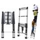 DameCo Extension Telescopic Ladders for Home/Outside/Roof,2m/2.6m/3.2m/3.8m Tall Aluminium Folding Telescoping Ladder,Commercial Grade Climb Ladder (2.3m/7.5ft) interesting