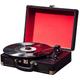 AVIMYA Vinyl Record Player, 3 Speed Turntable Record Player With Built In Stereo Speakers, Record Player Bluetooth Supports RCA Line Out AUX In Headphone Jack Portable Vintage Suitcase ShaoSu