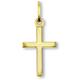 Kette mit Anhänger ONE ELEMENT "Kreuz aus 333 Gelbgold" Halsketten Gr. Gelbgold 333, goldfarben (gold) Damen Ketten mit Anhänger