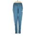 Adidas Track Pants - Mid/Reg Rise: Blue Activewear - Women's Size X-Small