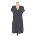 Madewell Casual Dress - Shift: Gray Solid Dresses - Women's Size 2X-Small