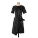 Natori Casual Dress - Wrap: Black Dresses - Women's Size 2