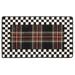 Black 45 x 27 x 0.25 in Area Rug - MacKenzie-Childs Stewart Tartan Rug Nylon/Wool | 45 H x 27 W x 0.25 D in | Wayfair 350-05115