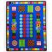 92 x 152 x 0.25 in Rug - Rugs of Dalton Game Time Rug, Nylon | 92 H x 152 W x 0.25 D in | Wayfair K1032-8x12