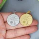 2 Pcs/lot Wicca Yin-Yang Lune et Soleil Pendentif Arbre de Vie En Acier Inoxydable Breloques Pour