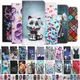 Étui en cuir pour Redmi Note 13 Pro 5G Flip Wallet Card Slot Holder Cartoon Painted Phone PleCover