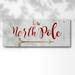 The Holiday Aisle® North Pole Premium Gallery Wrapped Canvas - Ready To Hang Canvas, Solid Wood in White | 24" H x 60" W x 1.5" D | Wayfair