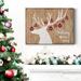 The Holiday Aisle® Dashing Through The Snow Premium Gallery Wrapped Canvas - Ready To Hang Canvas, in Brown/Red/White | Wayfair