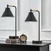 Latitude Run® Touch 3-Way USB & Type-C & AC Outlet Metal Desk Lamp w/ Bulb Metal in Black | 16.53 H x 11 W x 11 D in | Wayfair